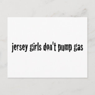Cartão Postal Garotas De Jersey Não Bombeiam Gás