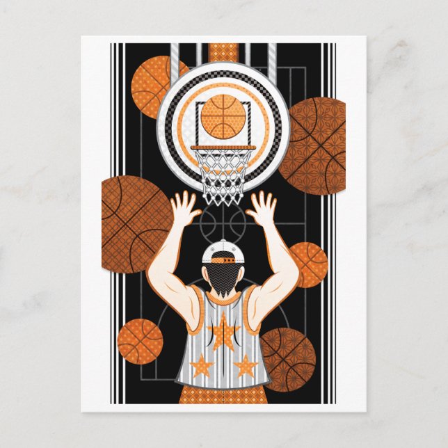 Cartão Postal Garoto de basquete（remake） (Frente)