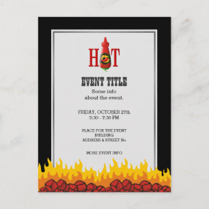 Cartão Postal Garrafa de molho quente