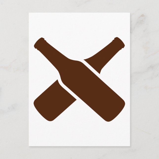 Cartão Postal Garrafas de cerveja (Frente)