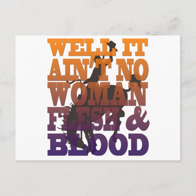 Cartão Postal Garth Brooks ~ Rodeo (Frente)