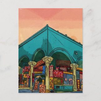 Cartão Postal Gas House - Praia de Venice Califórnia