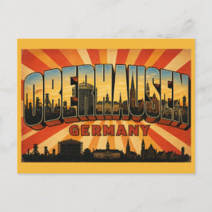 Cartão Postal Gasômetro de Oberhausen na Alemanha