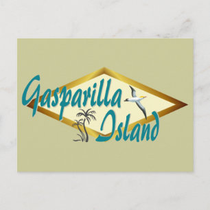 Cartão Postal Gasparilla Island Florida design