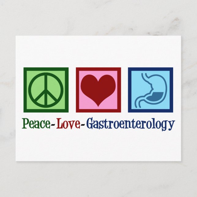 Cartão Postal Gastroenterologista - Gastroenterologia do Amor pe (Frente)