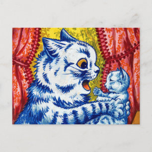 Cartão Postal Gata e Seus Gatinhos