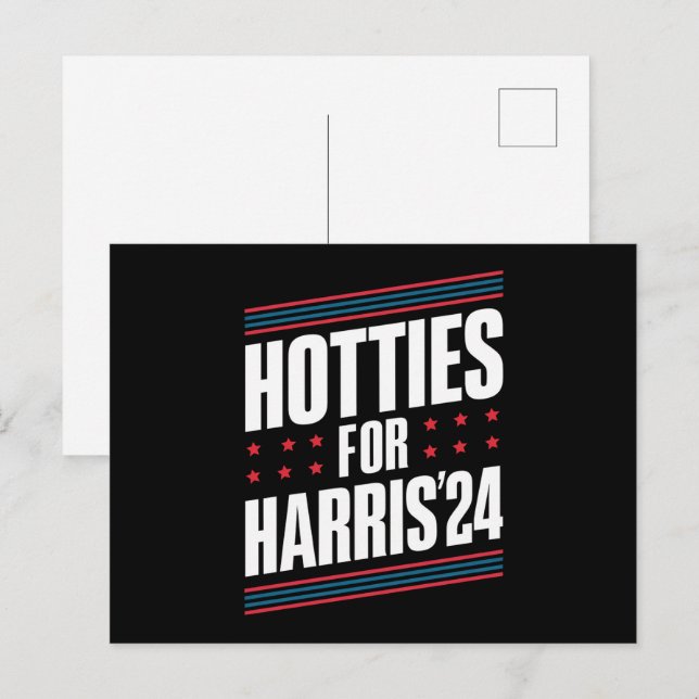 Cartão Postal Gatas Para Kamala Harris 2024 (Frente/Verso)