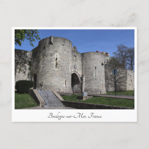 Cartão Postal Gate house, Boulogne-sur-Mer, França