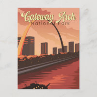 Gateway Arch National Park Illustration Viagem Art