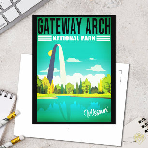 Cartão Postal Gateway Arch National Park - Santo do Missouri Lou