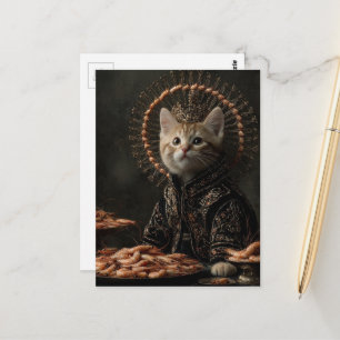 Cartão Postal Gatinho e o Camarão