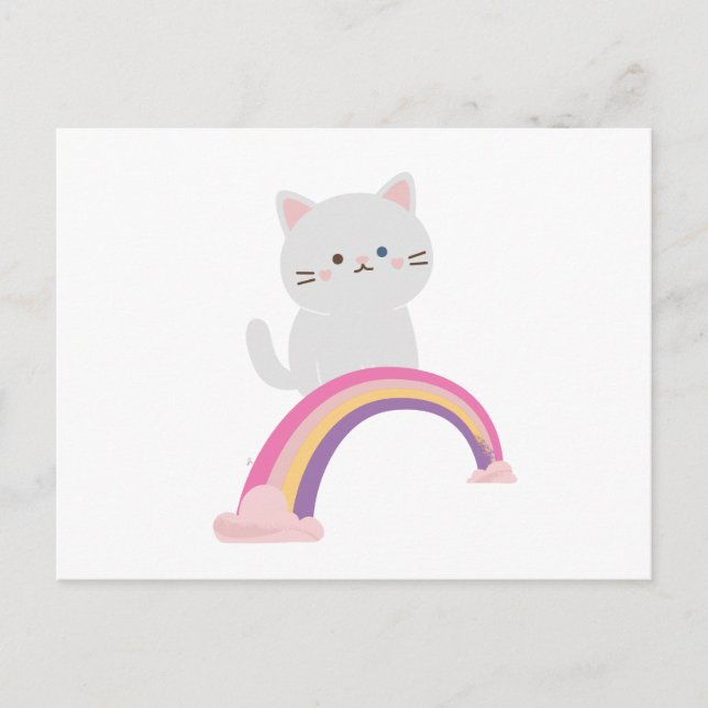 Cartão Postal Gatinho Fofinho Gato  (Frente)