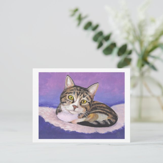 Cartão Postal Gatinho Fofo (Em pé/Frente)