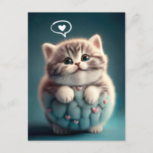 Cartão Postal Gatinho Gatinho Gatinho Que Te Ama