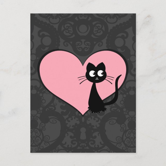 Cartão Postal Gatinho Kuro Love III (Frente)