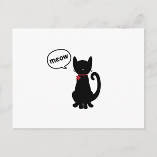 Cartão postal gatinho Meow