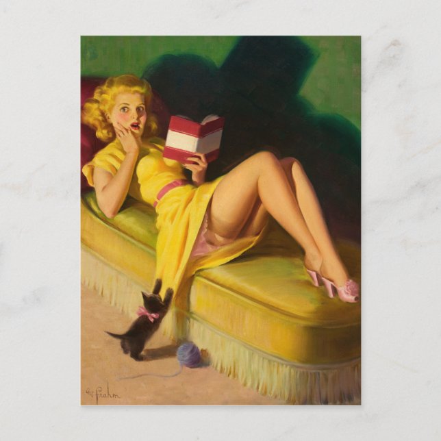 Cartão Postal Gatinho Reprodutor (Frente)