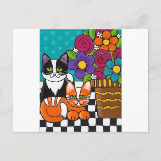 Cartão Postal Gatinhos Bastantes (Frente)