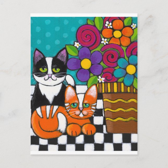 Cartão Postal Gatinhos Bastantes (Frente)