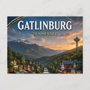 Cartão Postal Gatlinburg Grandes Montanhas Fumosas