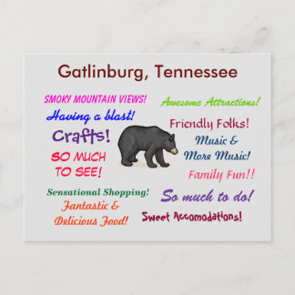 Cartão Postal Gatlinburg Tennessee