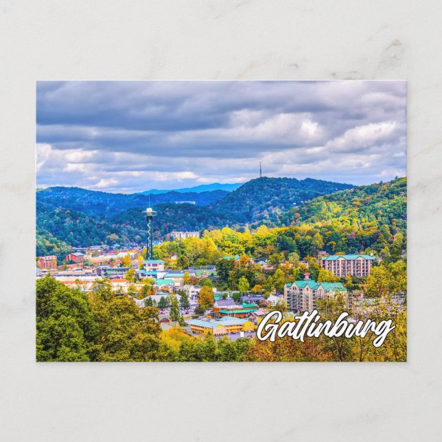 Cartão Postal Gatlinburg, Tennessee, Estados Unidos (Frente)