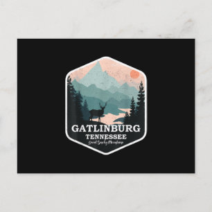 Cartão Postal Gatlinburg Tennessee Excelente Montanhas Enfumaça