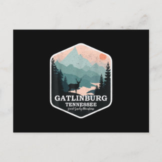 Cartão Postal Gatlinburg Tennessee Excelente Montanhas Enfumaçad