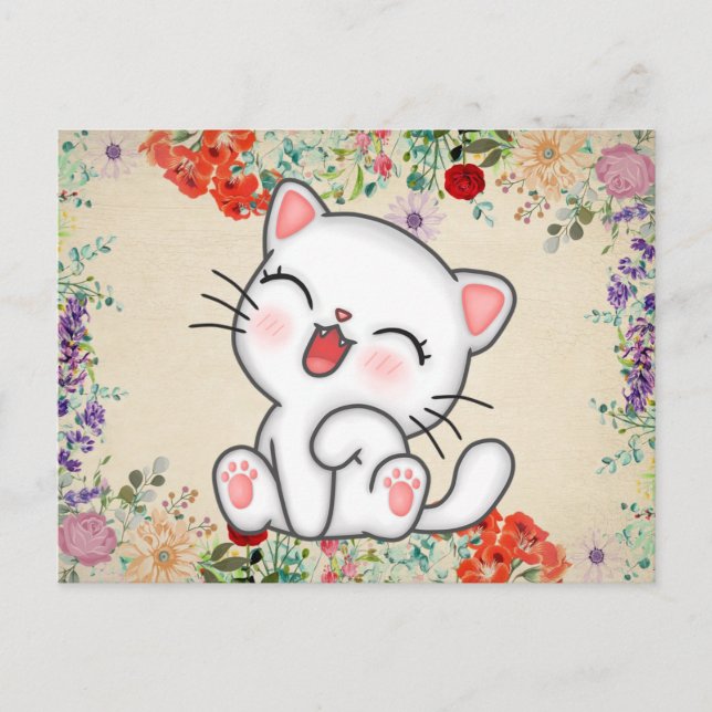 Cartão Postal Gato (Frente)