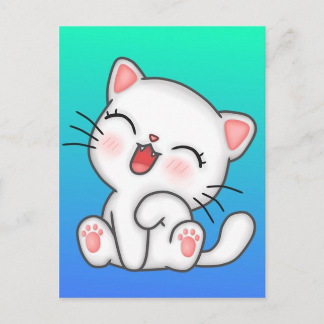 Cartão Postal Gato (Frente)