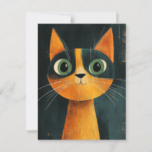 Cartão Postal Gato Adorável