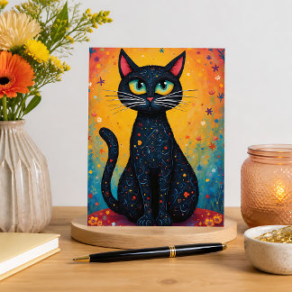 Cartão Postal Gato Caprichoso