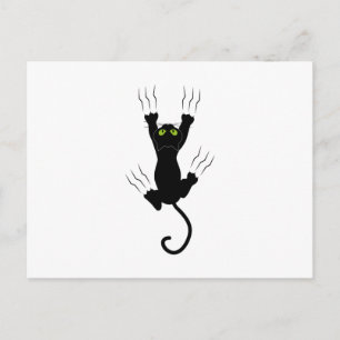 Cartão Postal gato com garras