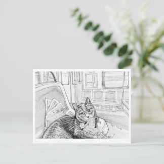 Cartão Postal Gato da Filadélfia no Metrô (cartão postal)