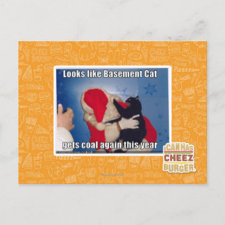 Cartão Postal Gato-de-Base recebe carvão