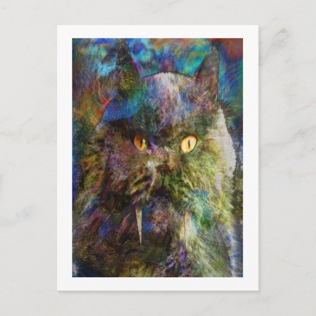 Cartão Postal Gato de Caverna (Frente)