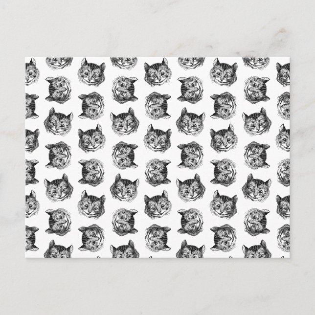 Cartão Postal Gato de Cheshire de Alice no País das Maravilhas C (Frente)