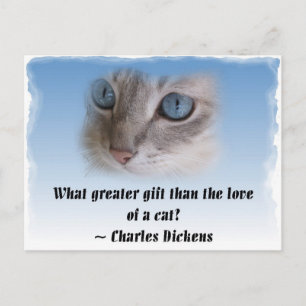 Cartão Postal Gato de Dickens