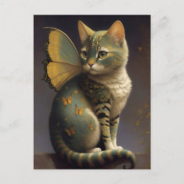 Cartão Postal Gato de fada Whimsso