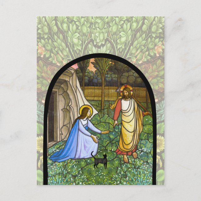 Cartão Postal Gato de Fra Angelico (2) (Gato de Yeshua) (Frente)
