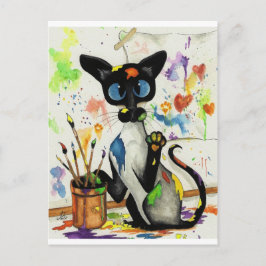 Cartão Postal Gato de Gato Criativo