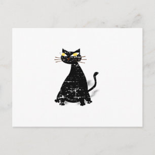 Cartão Postal Gato de Gordura Preta