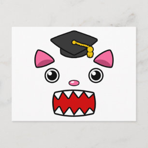Cartão Postal Gato de Graduação Animado