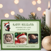 Gato de Natal Bonito - Cartão-postal de Foto Perso