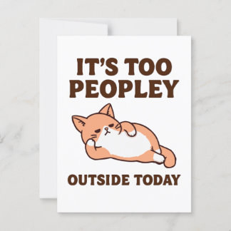 Cartão Postal Gato de Pessoas
