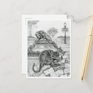 Cartão Postal Gato de Philly em Rittenhouse