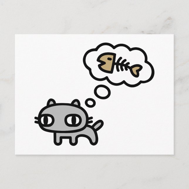 Cartão Postal Gato de Sonho (Frente)