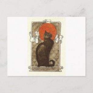 Cartão Postal Gato de Steinlein - Art Nouveau