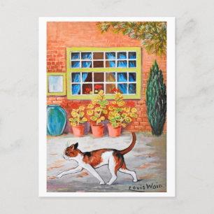 Cartão Postal Gato de voga, Louis Wain