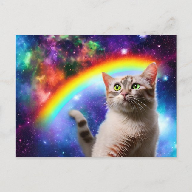 Cartão Postal Gato do Espaço (Frente)